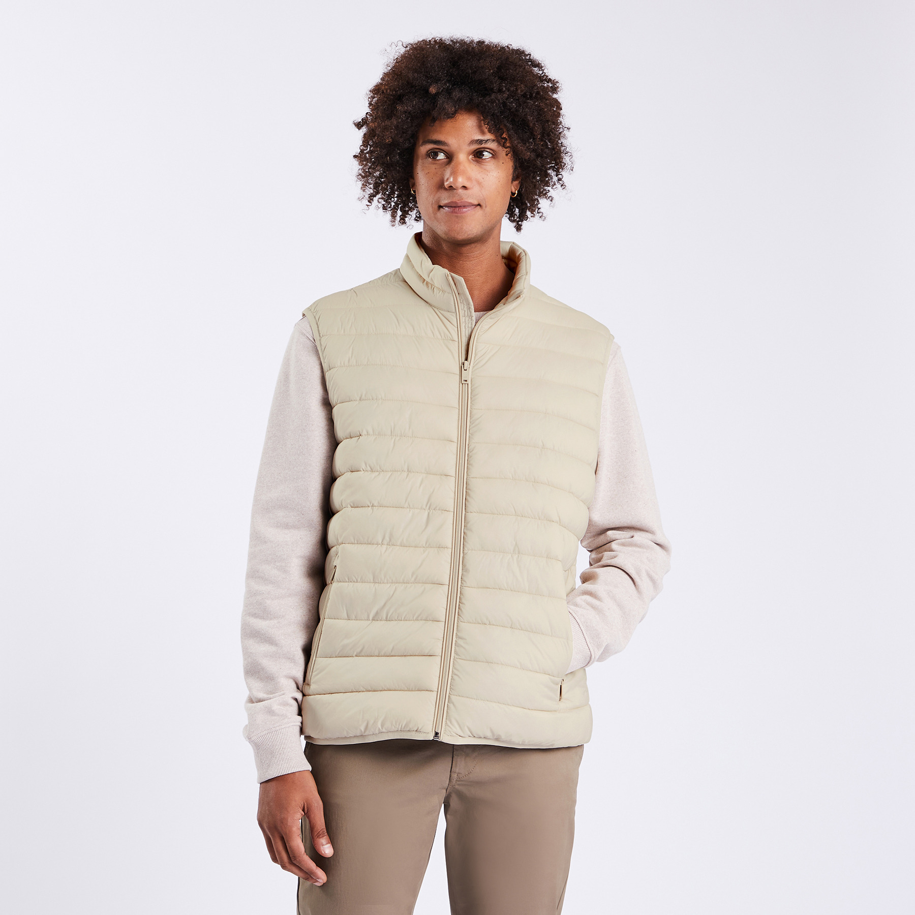 Doudoune légère sans manche Blanc S 100% Polyamide, 100% Polyester, 100% Polyamide Homme Jules