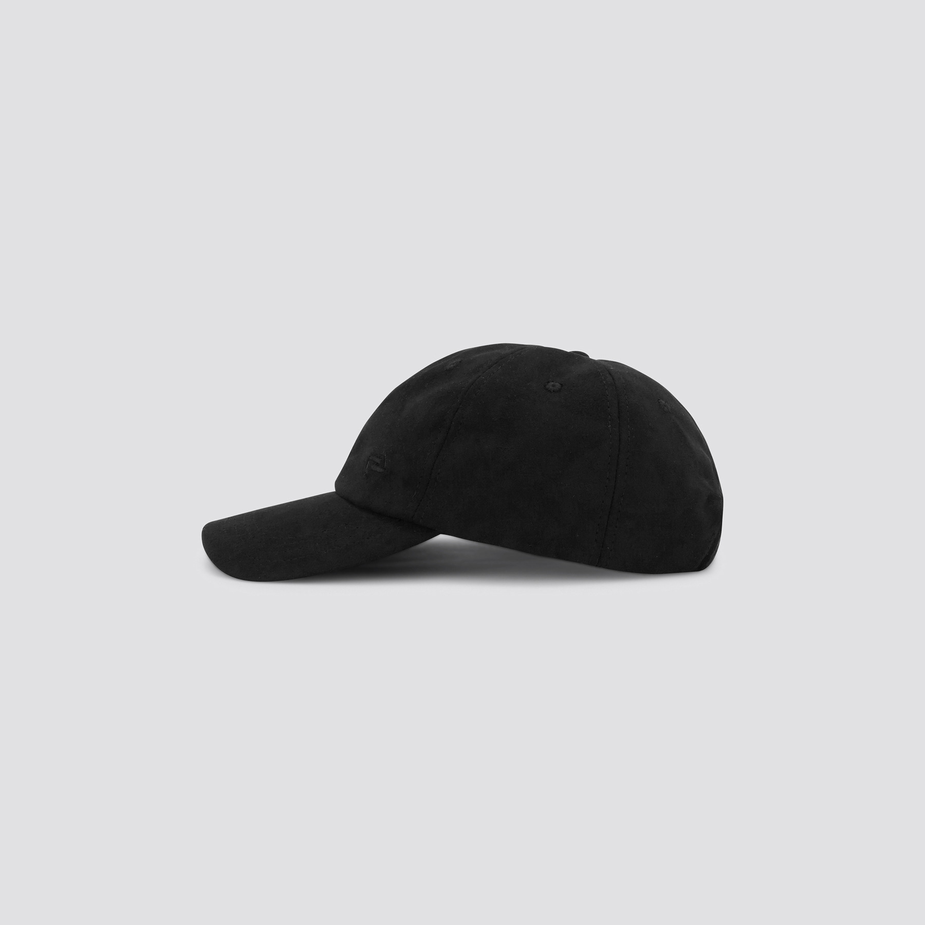 Casquette Unie en Suède Noir T.U. 100% Polyester Homme Jules
