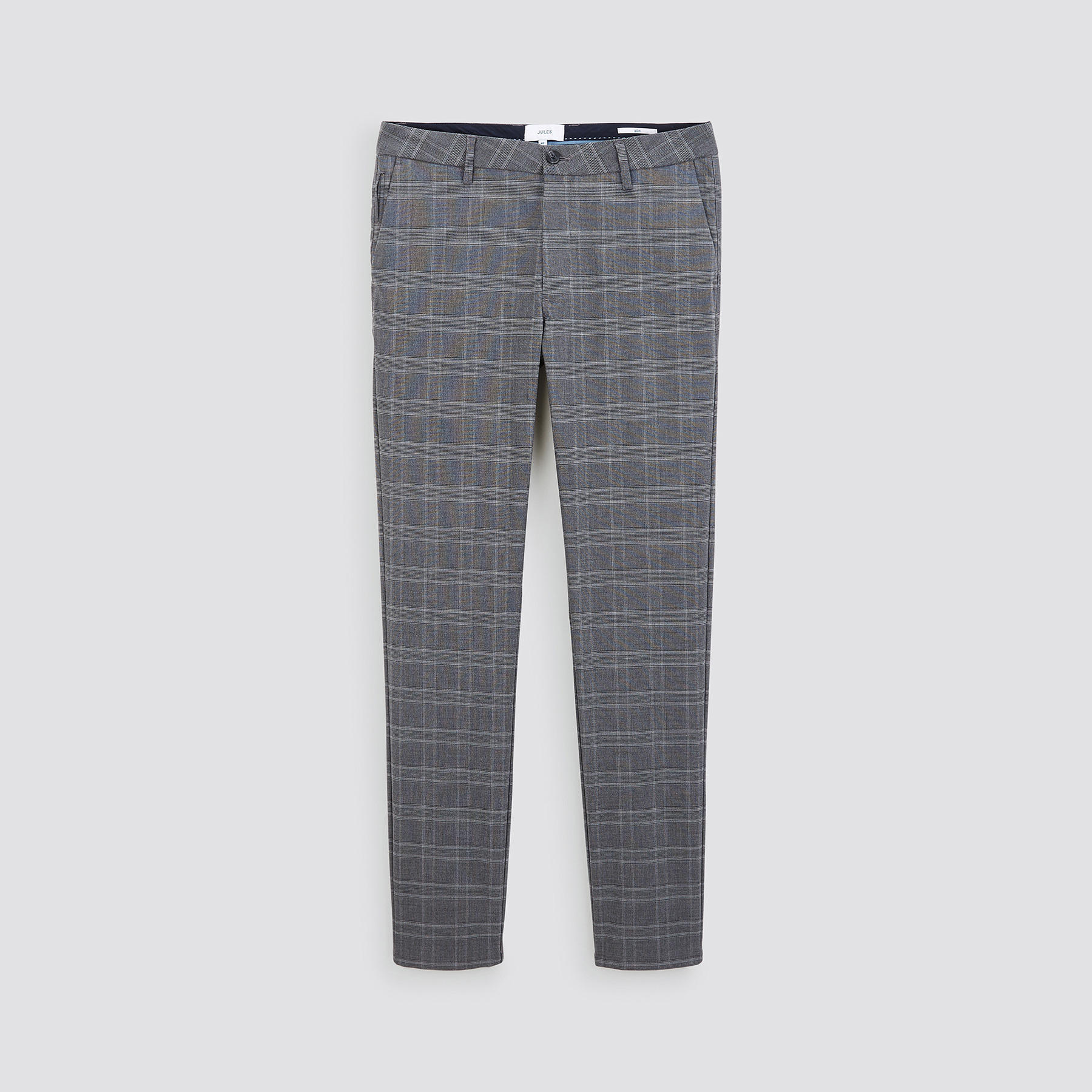 Pantalon chino slim à carreaux Multicolore 34 69% Polyester, 29% Viscose, 2% Elasthanne Homme Jules