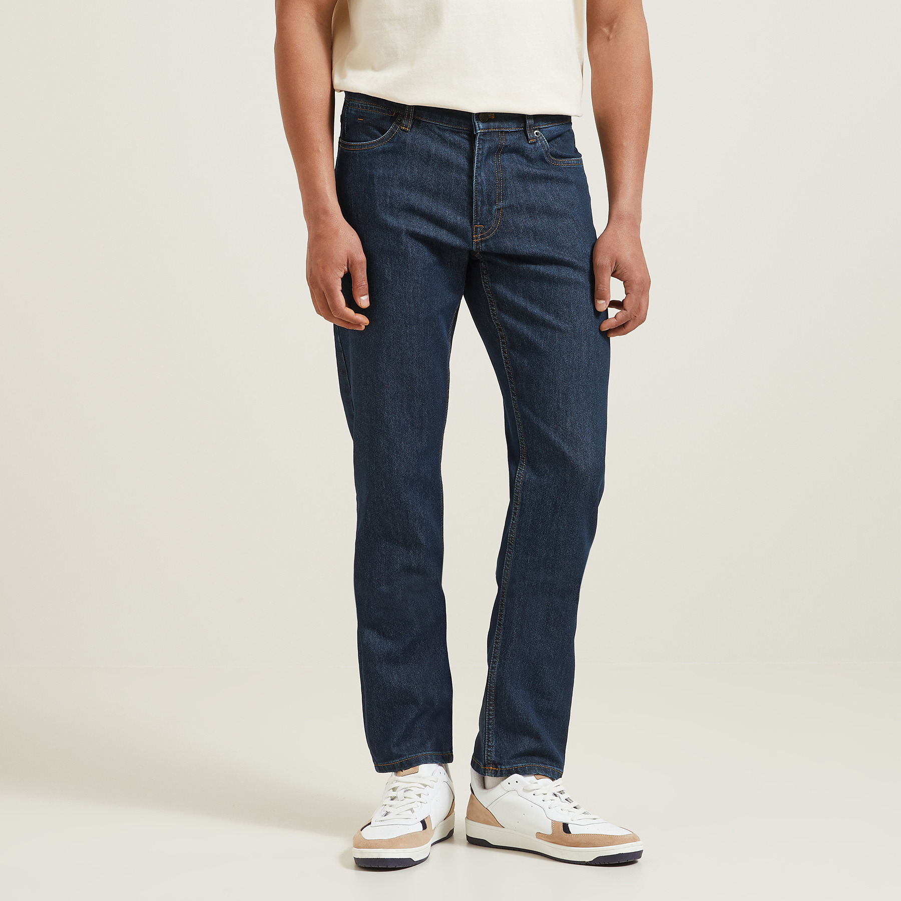 Jean regular en coton et polyester recyclés Bleu 38 74% Coton, 25% Polyester, 1% Elasthanne Homme