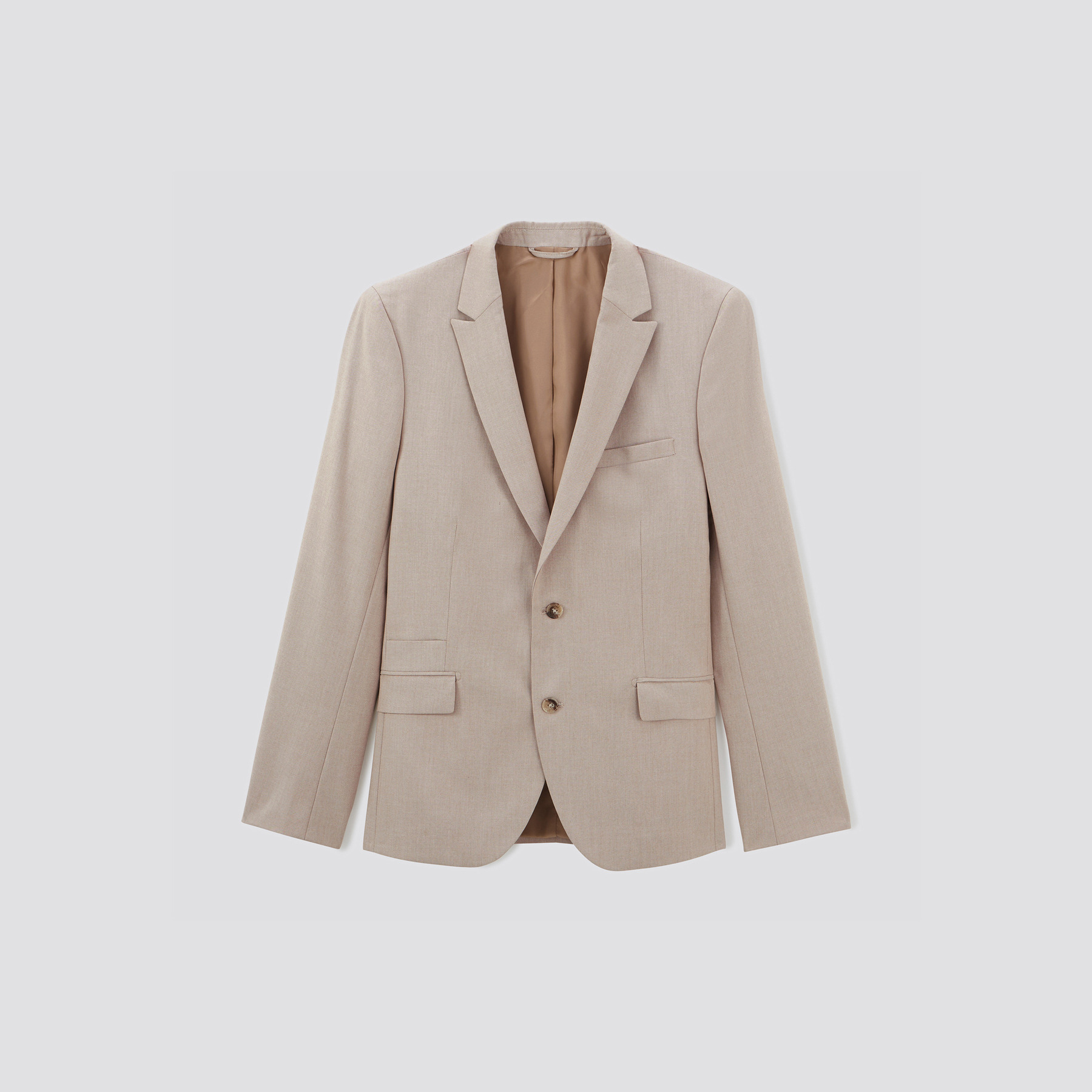 Veste de costume slim bi-ton Beige 46  Homme