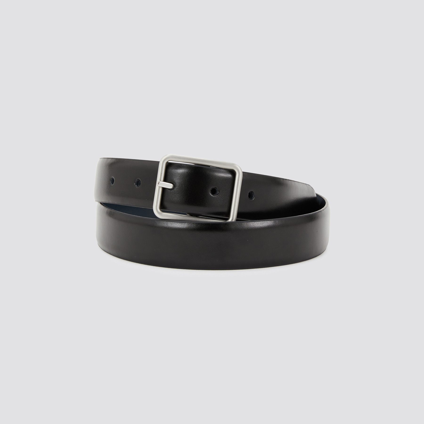 Ceinture réversible à boucle Noir 36/38 100% Croûte de cuir vachette Homme