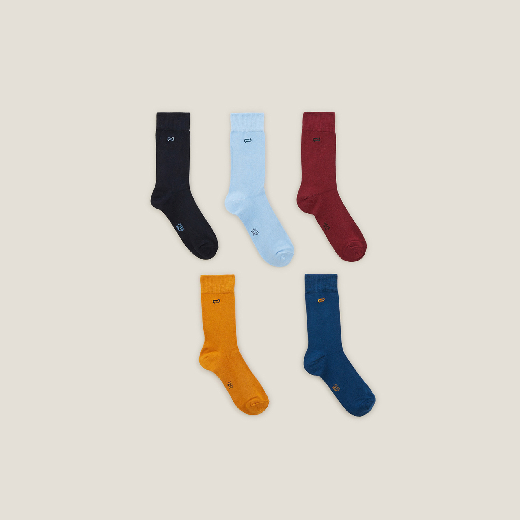 Lot de 5paires de chaussettes unies Autre 39/42  Homme