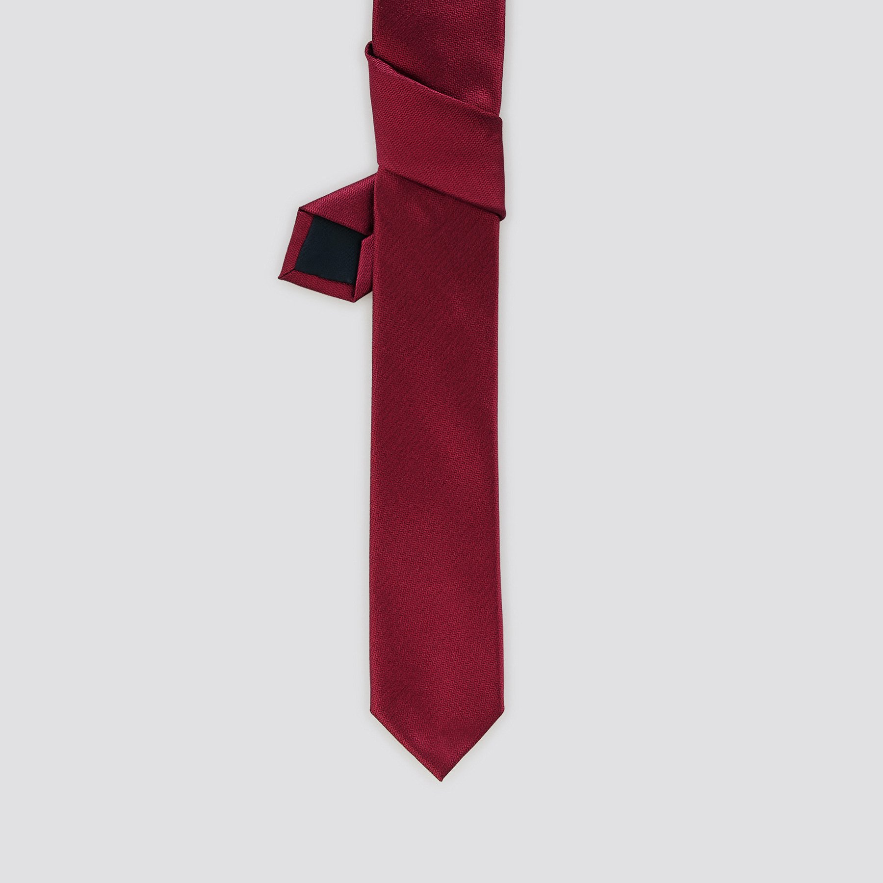 Cravate en soie Rouge T.U. 100% Polyester, 100% Soie Homme