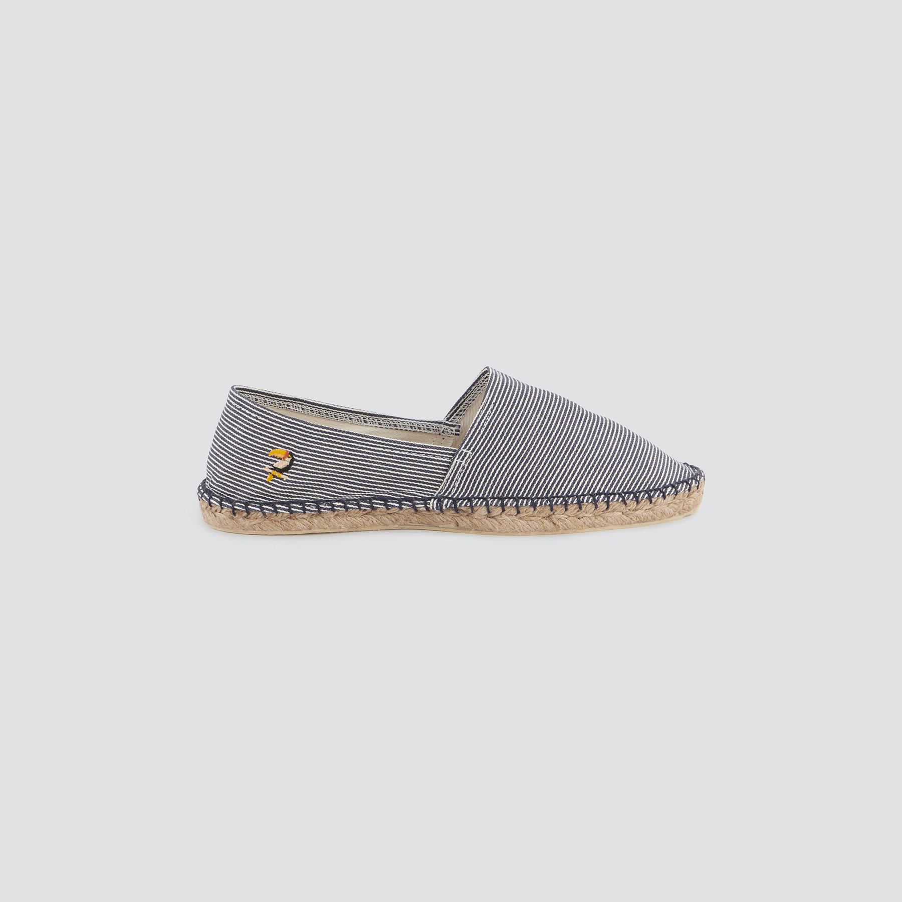 Espadrilles imprimé fantaisie Bleu moyen 41  Homme Jules