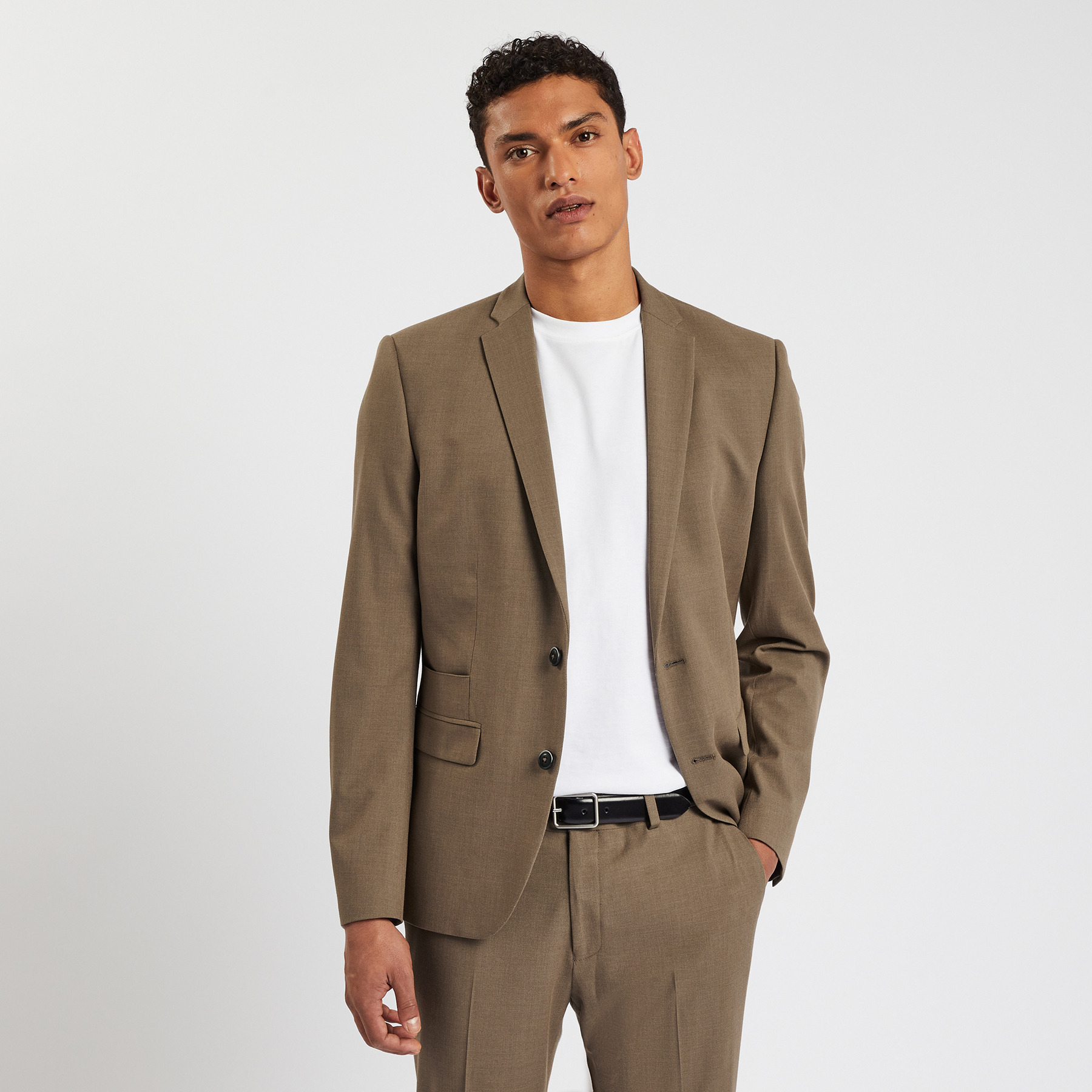 Veste de costume extra-slim bistretch Beige 46  Homme