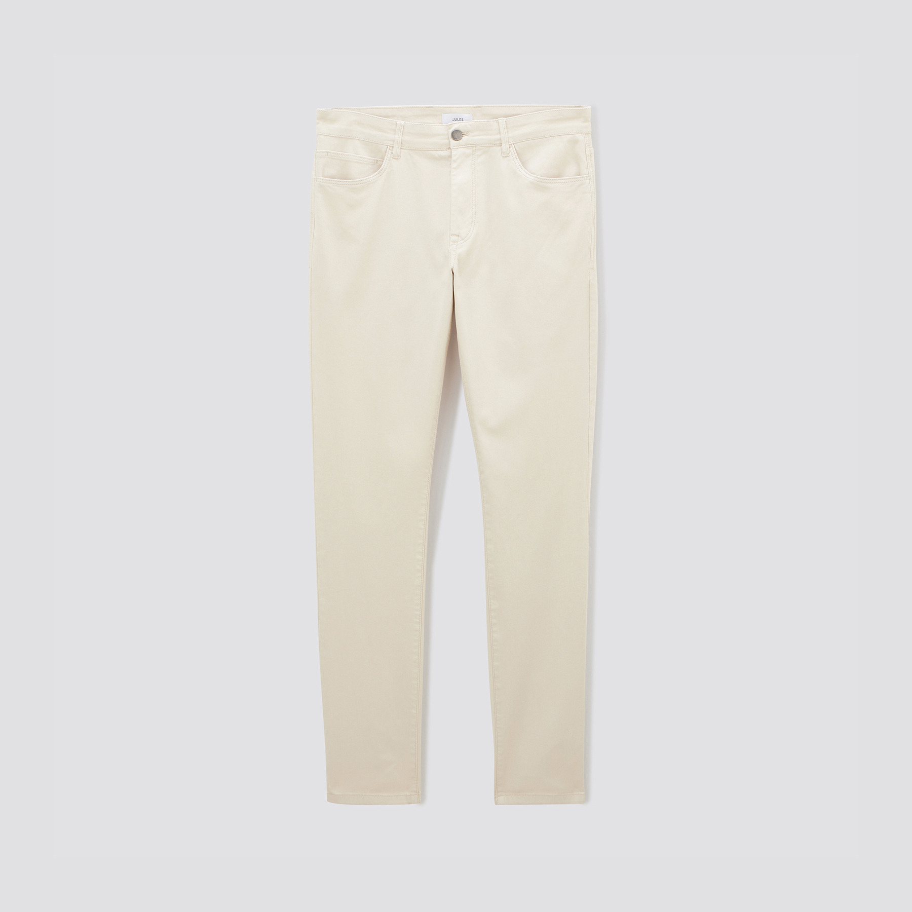 Pantalon 5 poches Beige 34 97% Coton, 3% Elasthanne Homme Jules