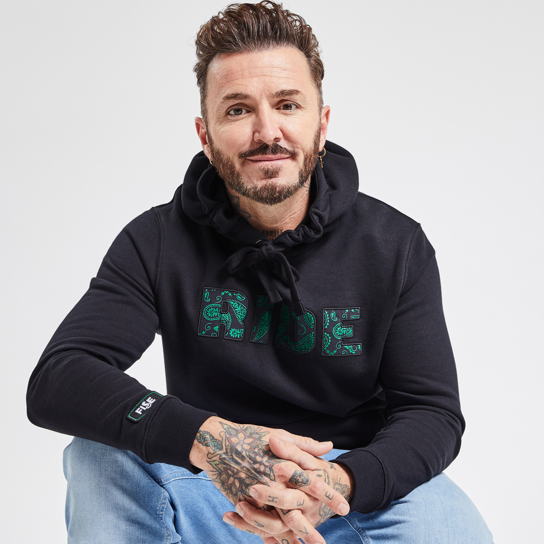 Sweat à capuche licence fise Noir S 70% Coton, 30% Polyester Homme Jules