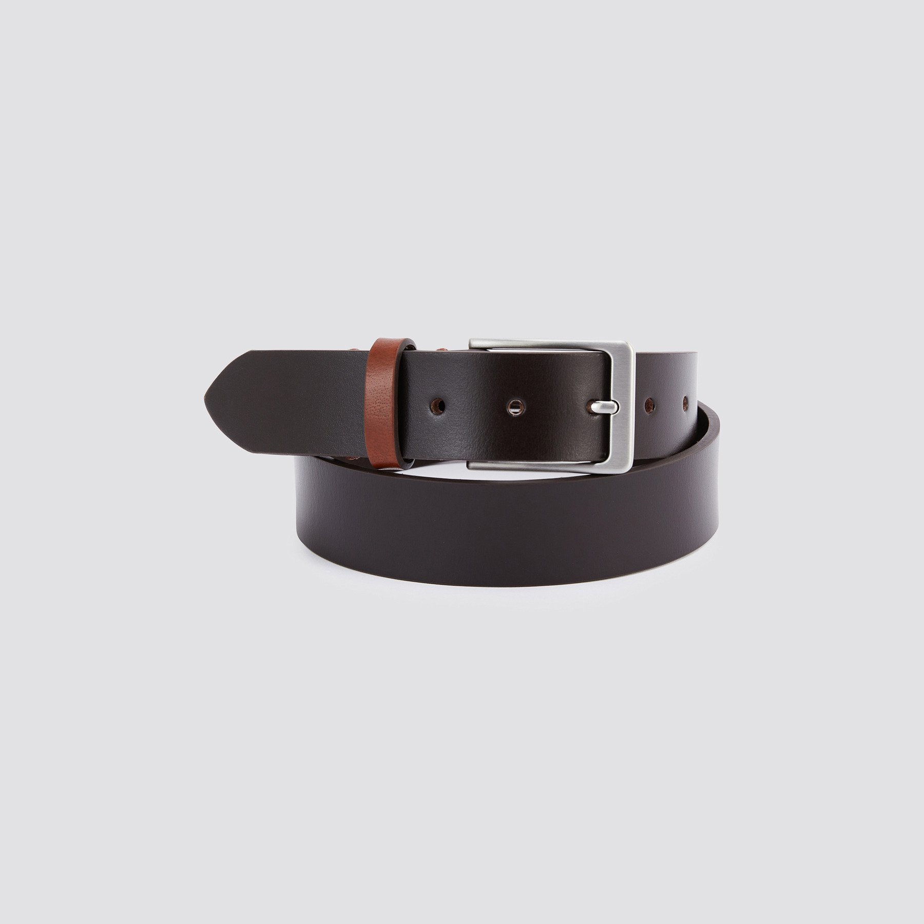 Ceinture en cuir pleine fleur à tannage végétal Marron 36/38 100% Cuir de buffle Homme Brice