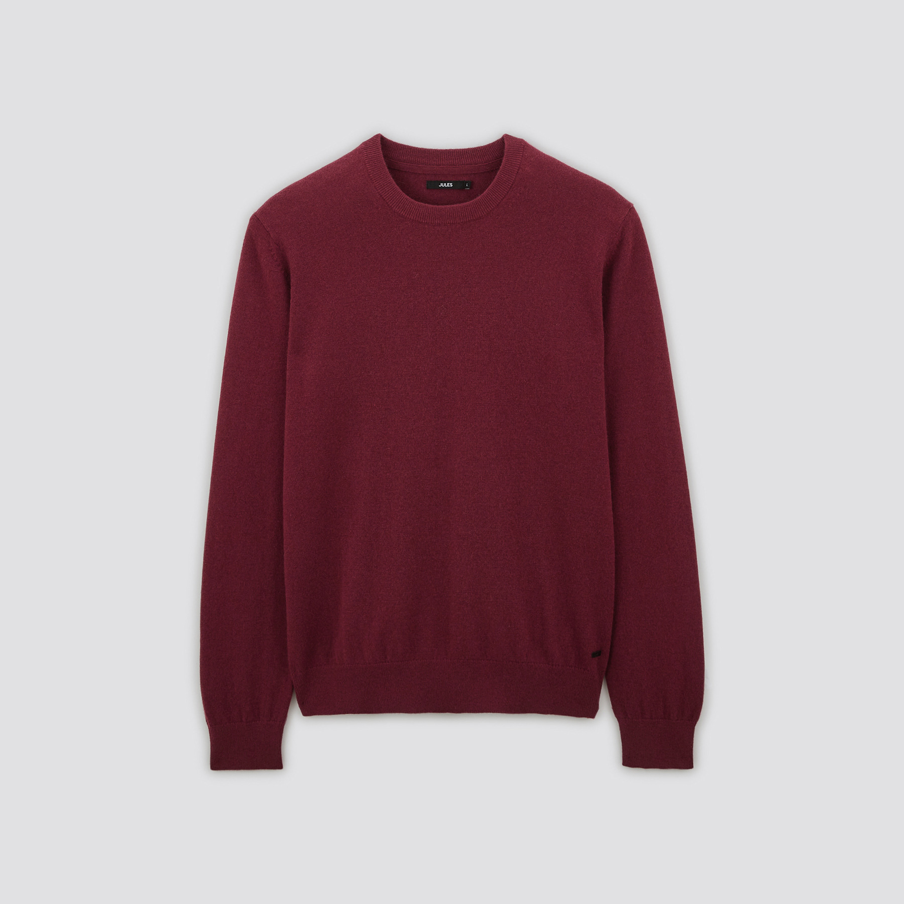 Pull à col rond en mélange cachemire Rouge S 90% Laine, 10% Cachemire Homme