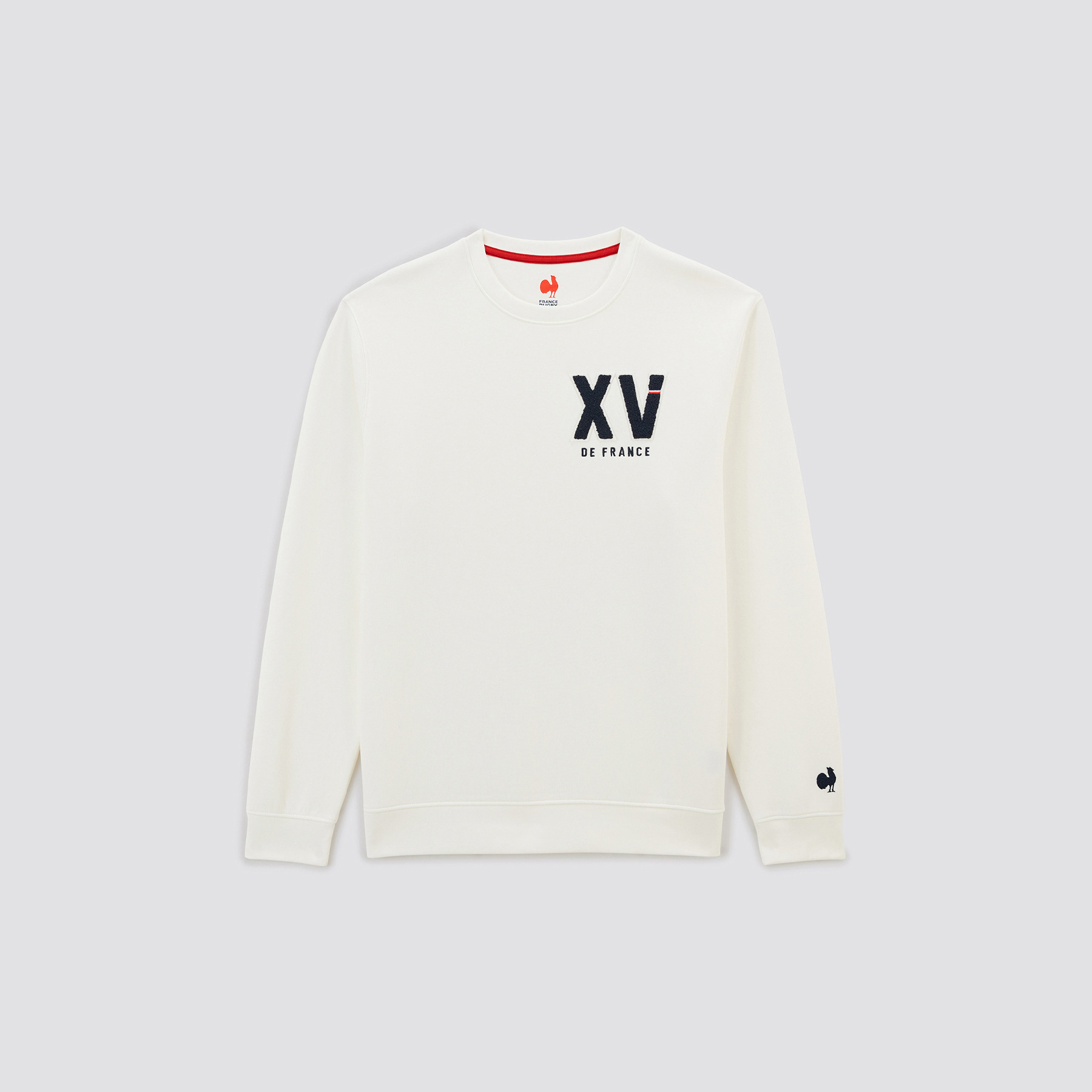 Sweat licence France rugby Blanc S 70% Coton, 30% Polyester Homme