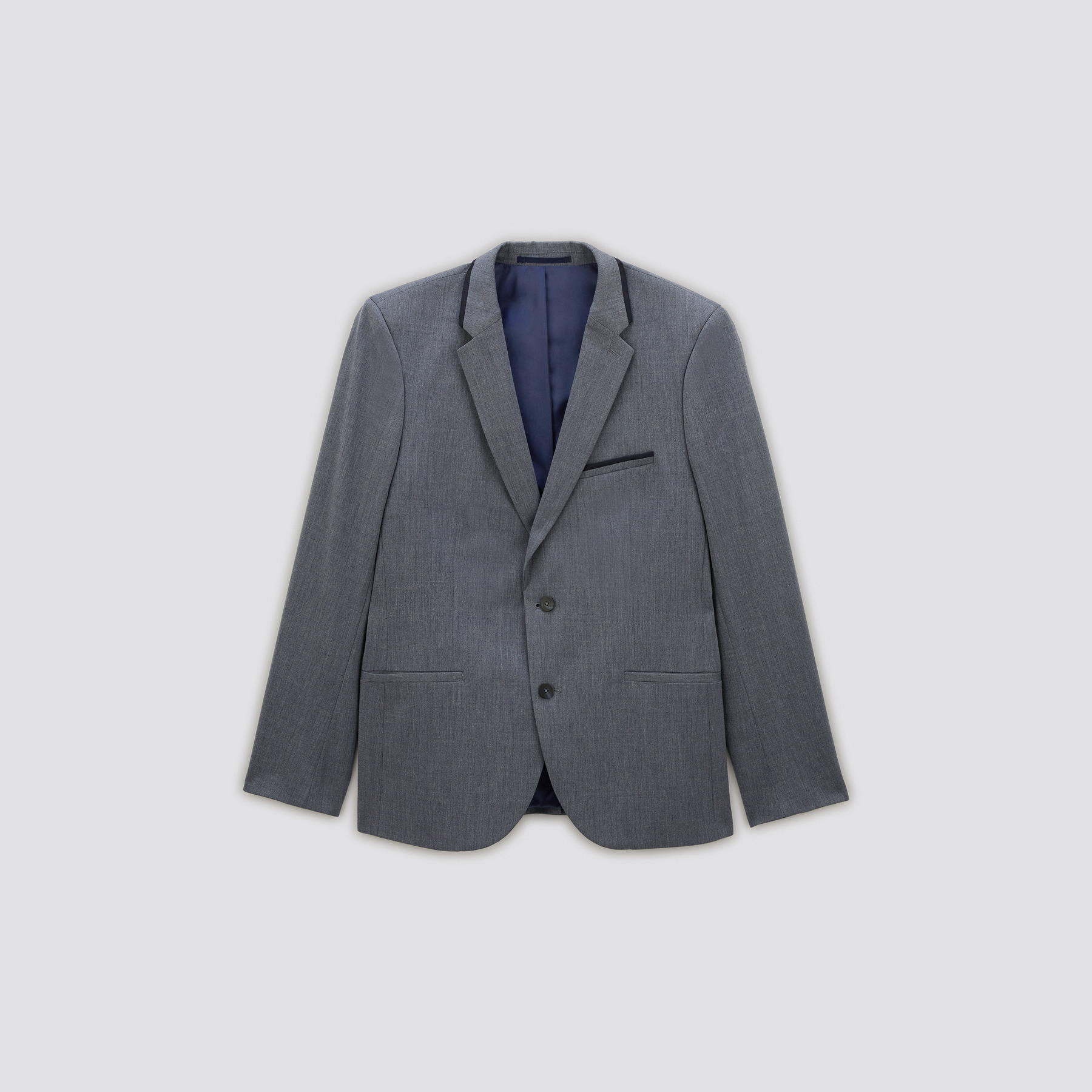 Veste de costume slim détails contrastés Bleu 46  Homme Brice