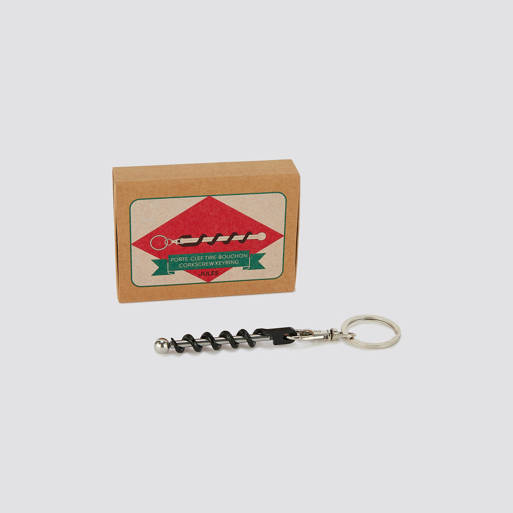 Porte-clefs tire-bouchon Rouge T.U.  Homme