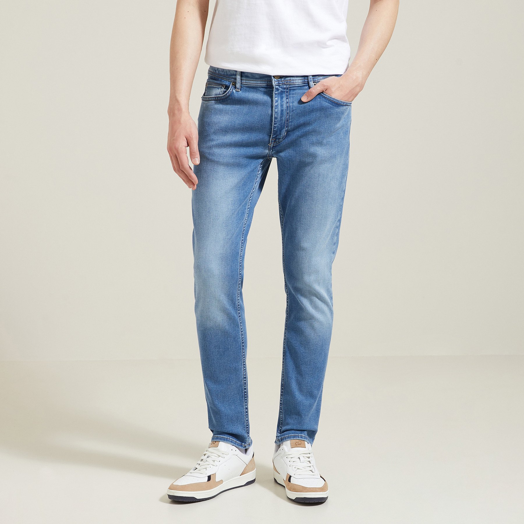 Jean slim urbanflex contenant du coton régénératif Bleu 38  Homme
