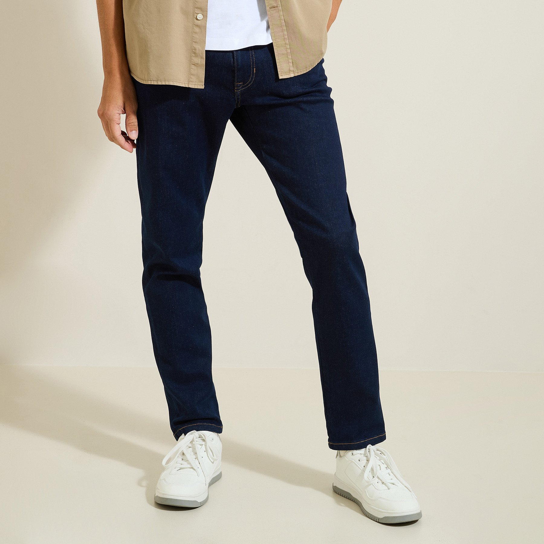 Jean slim urbanflex 4 longueurs Bleu 34 91% Coton, 7% Elastomultiester, 2% Elasthanne Homme