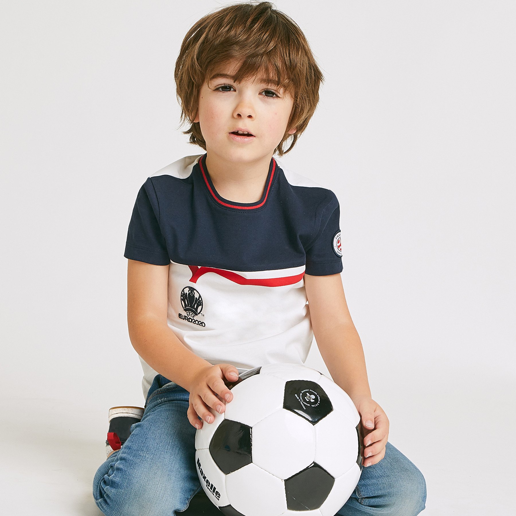 Tee-shirt junior sous licence officielle UEFA EURO Blanc Homme