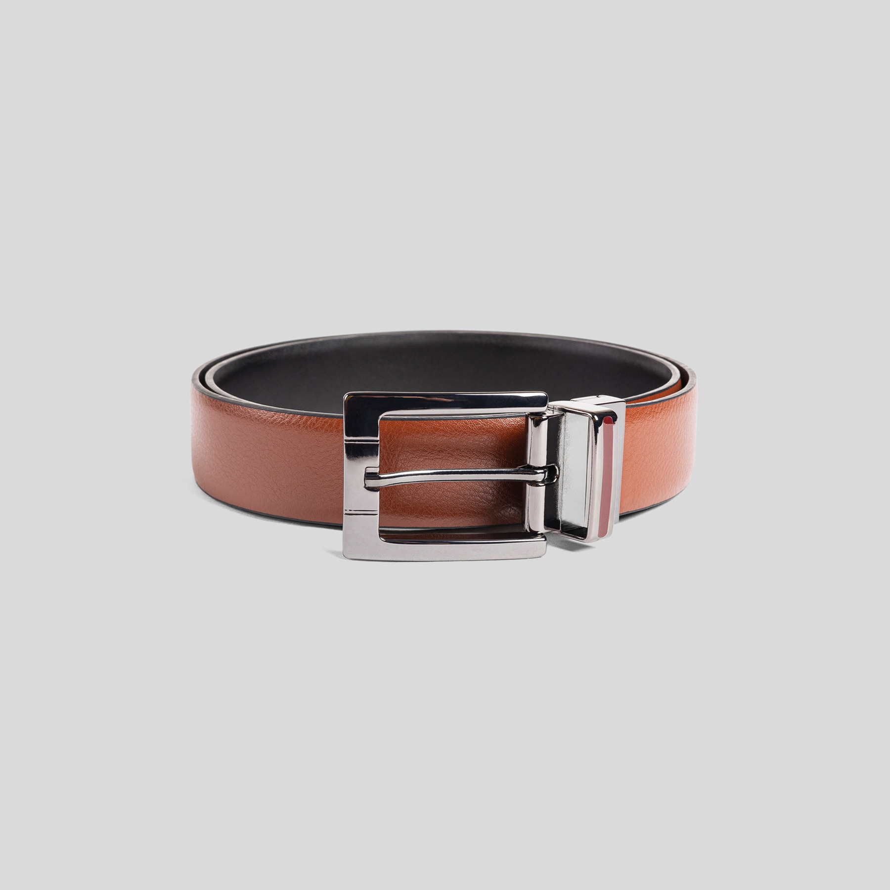 Ceinture réversible à boucle formelle homme Noir Homme