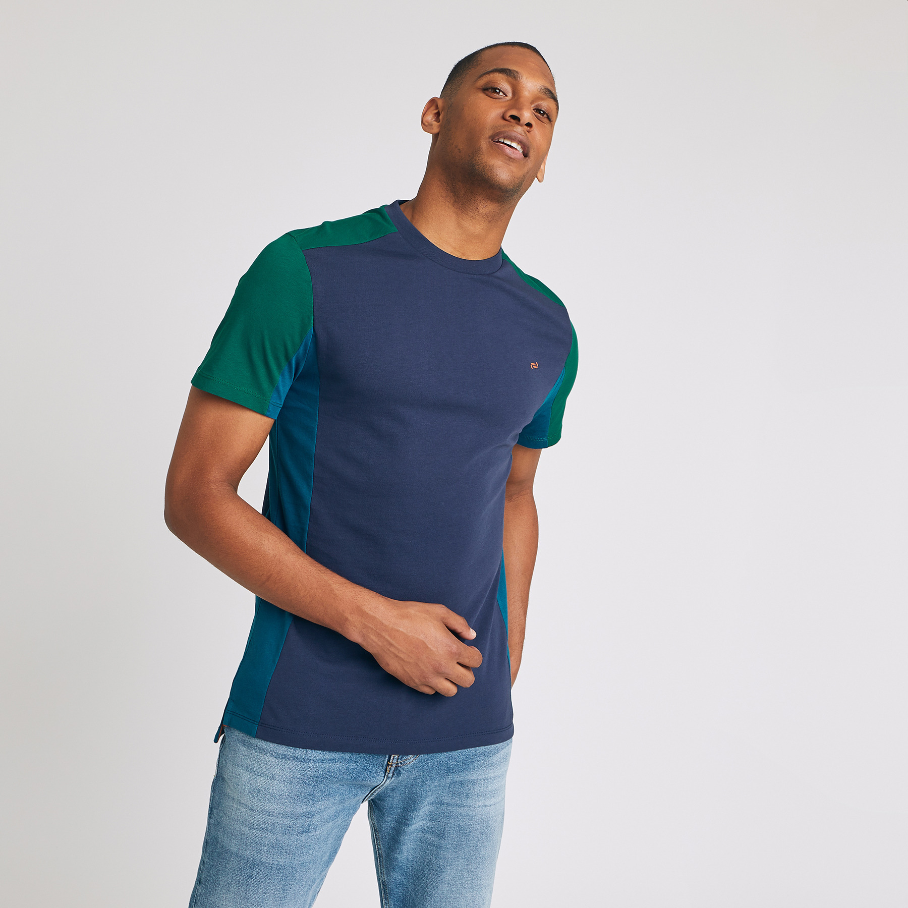 T-SHIRT COLORBLOCK Autre Homme