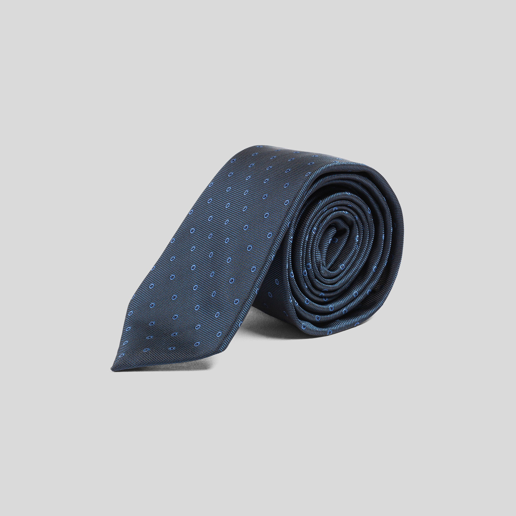 Cravate homme à pois Bleu Homme