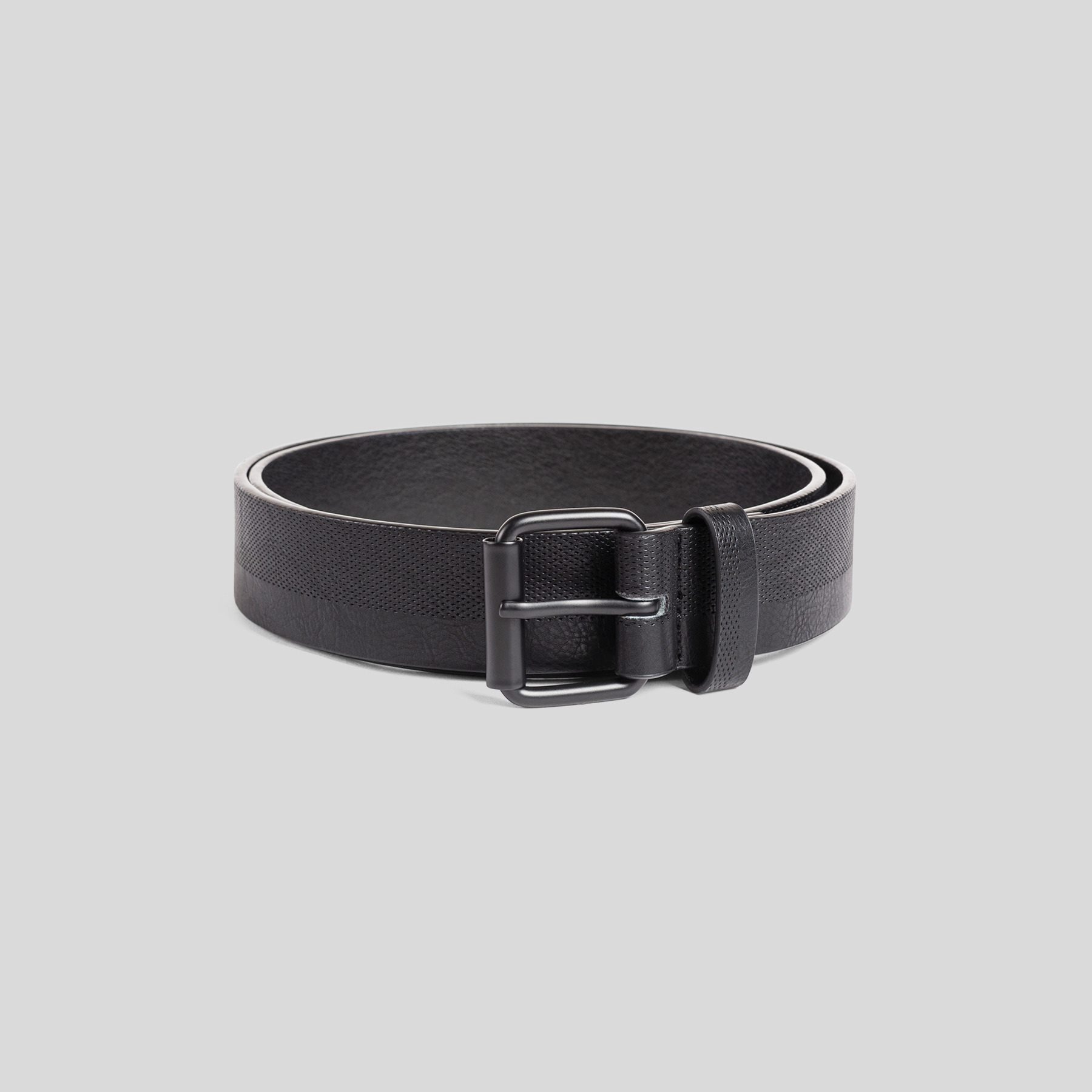 Ceinture homme  noir avec détails matière Noir Homme