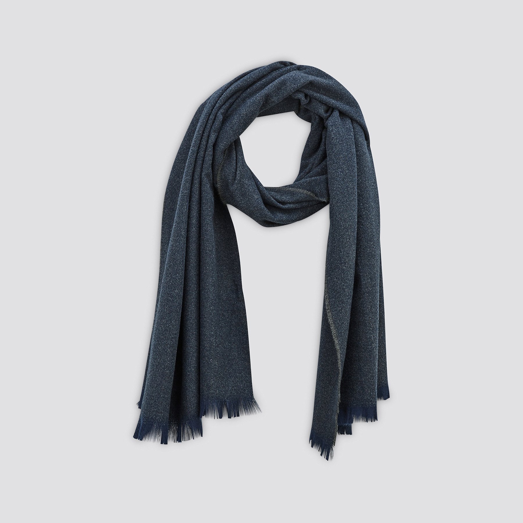 Echarpe très douce Bleu foncé T.U. 63% Polyester, 37% Viscose Homme Jules
