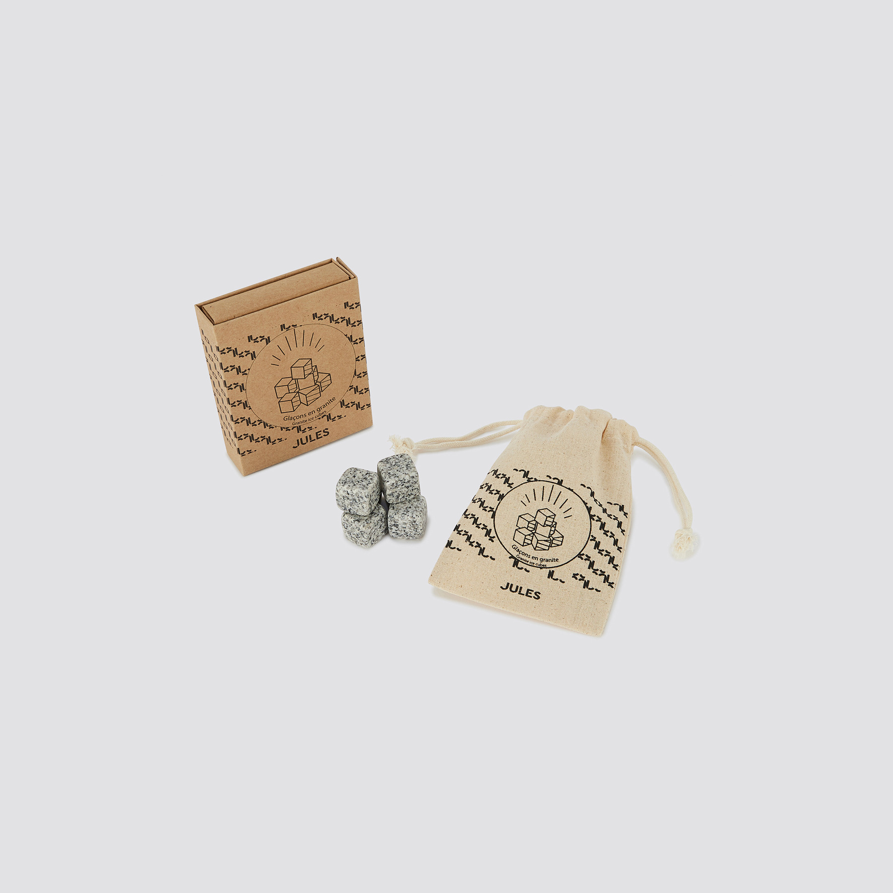 Pierres à whisky Gris T.U.  Homme