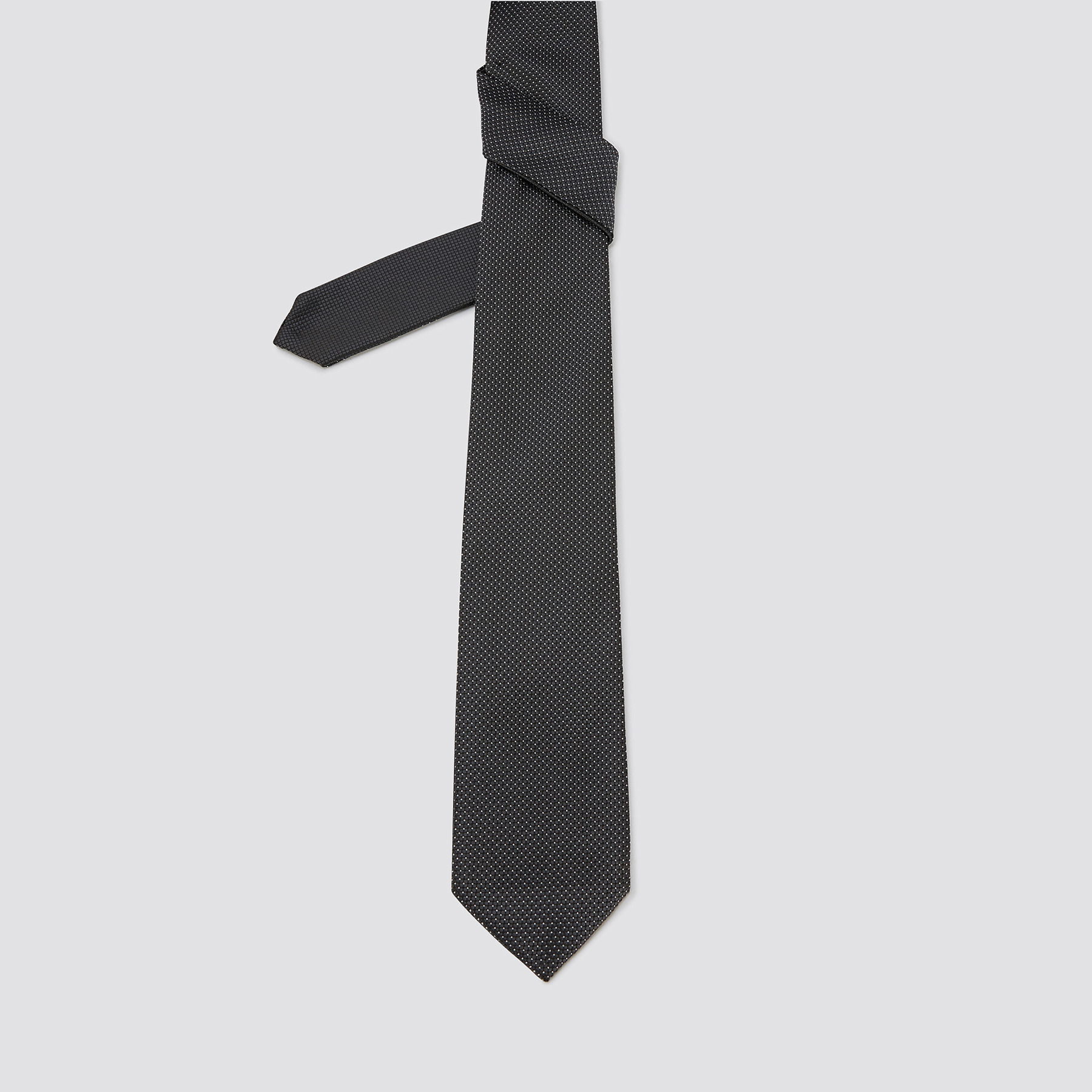 Cravate réversible Gris T.U. 100% Polyester Homme