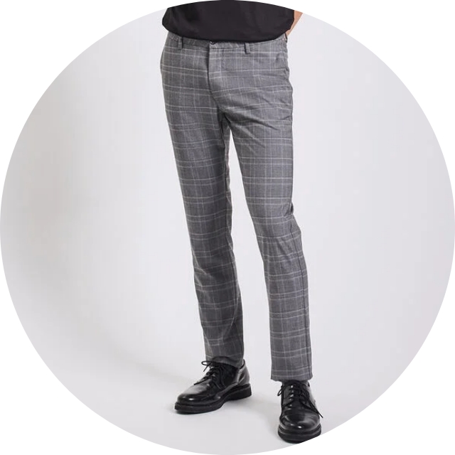 Pantalon à carreaux