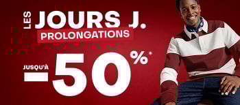 Les jours J. jusqu'à -50%*