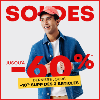 Soldes jusqu'à -50%*