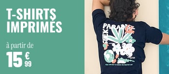 T-shirt imprimé à partir de 15€99