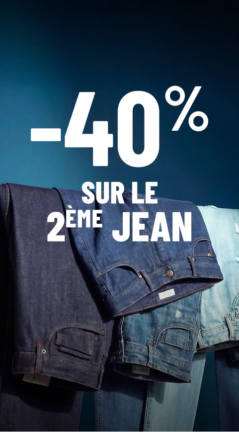-40% sur le 2ème jean