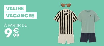 Valise vacances à partir de 15€99