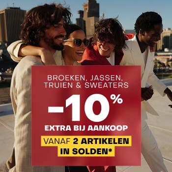 -10% extra bij aankoop vanaf 2 artikelen in solden*