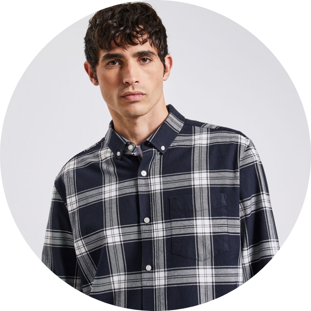 Chemise à carreaux