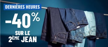 -40% sur le 2ème jean*
