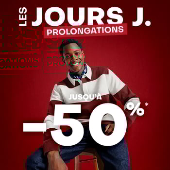 Jours-J. jusqu'à -50%*