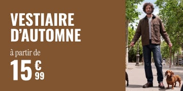Vestiaire d’automne à partir de 15€99