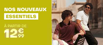 Nos nouveaux essentiels à partir de 12€99