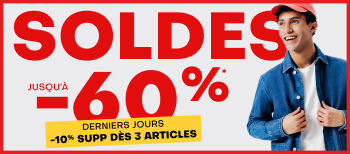 Soldes jusqu'à -50%*