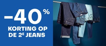 -40% op de 2e jeans