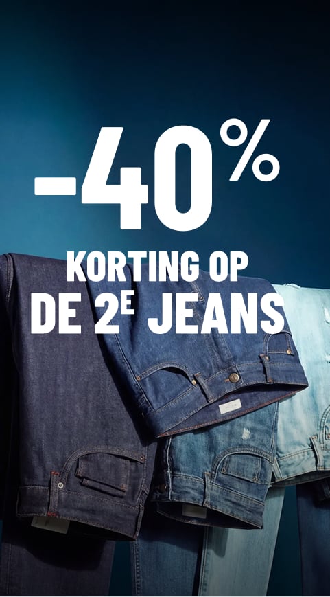 -40% op de 2de jeans