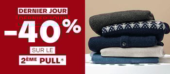 -40% sur le 2ème pull
