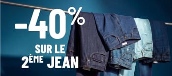 -40% sur le 2ème jean*