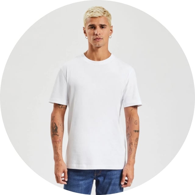 Tshirt blanc en coton bio épais écru rayé kaki pour homme - ADRESSE Paris