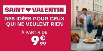 Saint-Valentin - Des idées pour ceux qui ne veulent rien - à partir de 9€99