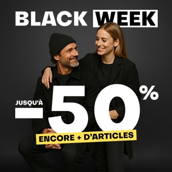 Black week jusqu'à -50%*
