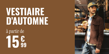 Vestiaire d’automne à partir de 15€99