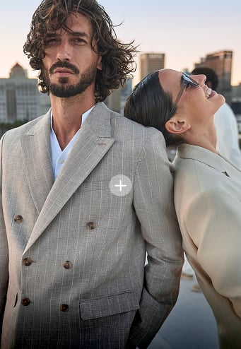 Veste de costume croisée