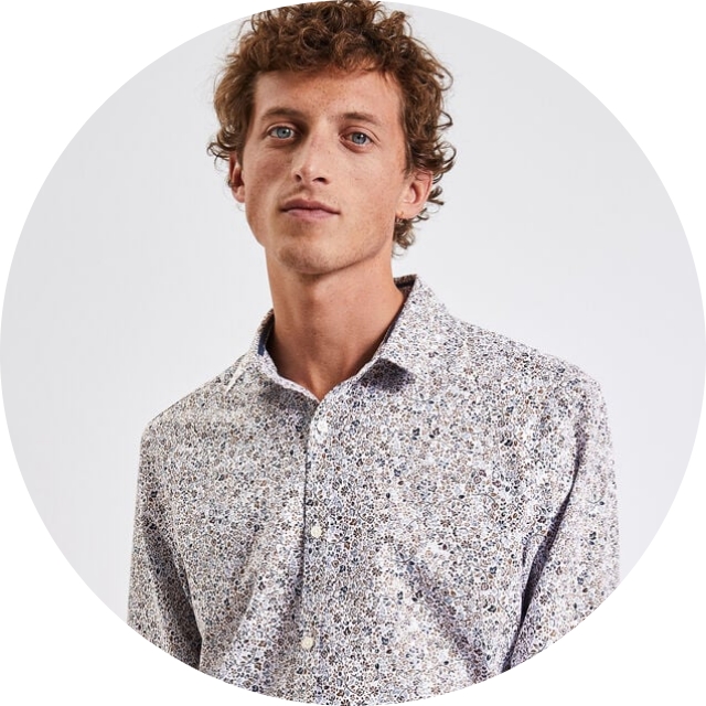 Chemise à fleurs